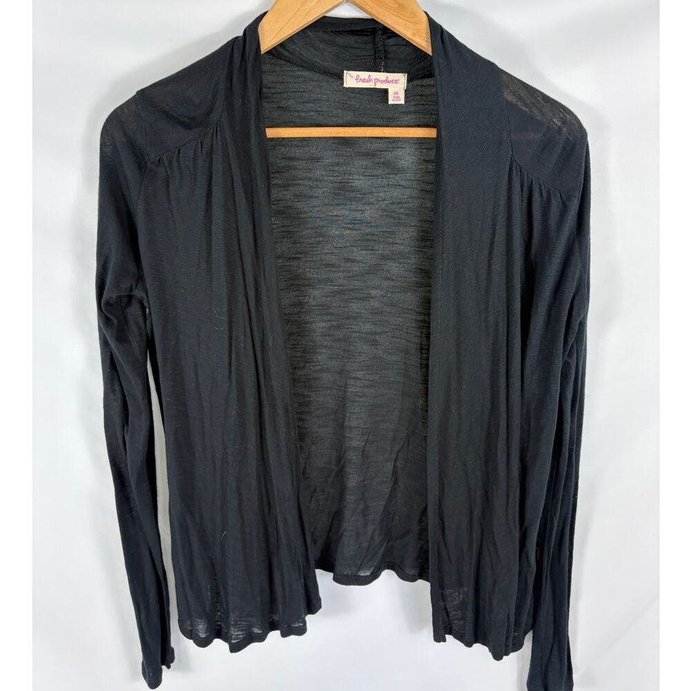 Fresh Produce Lightweight Black Cardigan Size XS